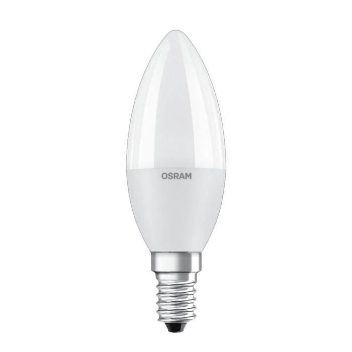 Лампа Osram 4058075623569 Led Value CL E14 6,5W/830 3000K 550Lm C37 230V FR