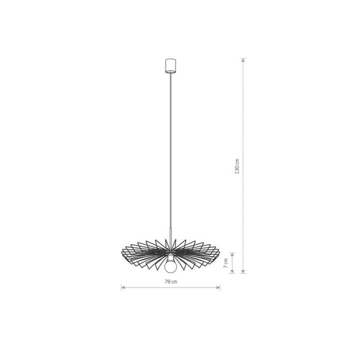 Підвісний світильник Nowodvorski 8873 Umbrella E27 1x60W IP20 Bl