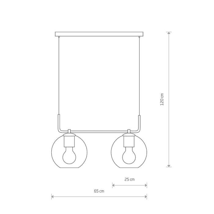 Люстра Nowodvorski 9363 Monaco E27 2x60W IP20 Bl