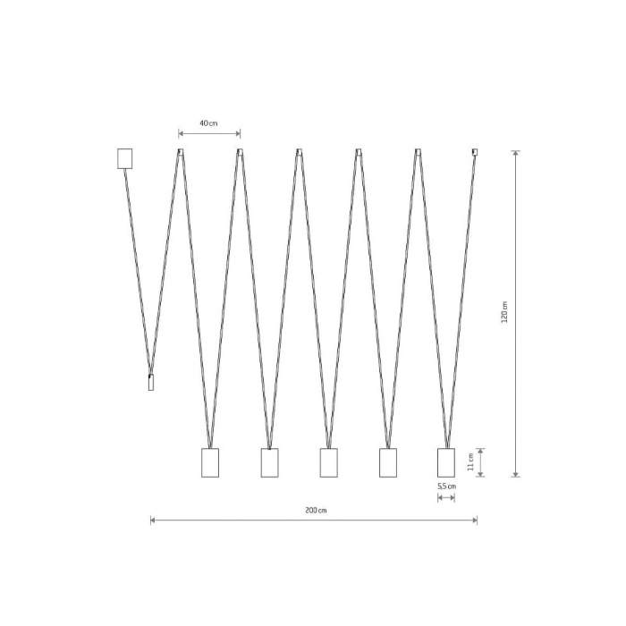 Подвесной светильник Nowodvorski 7825 More eye GU10 5x10W IP20 Bl