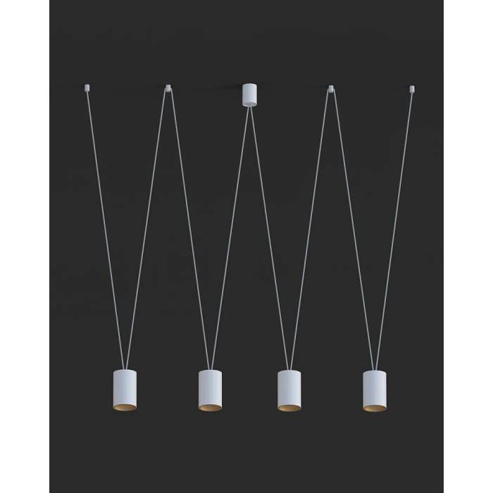 Подвесной светильник Nowodvorski 7816 More tone GU10 4x10W IP20 Wh