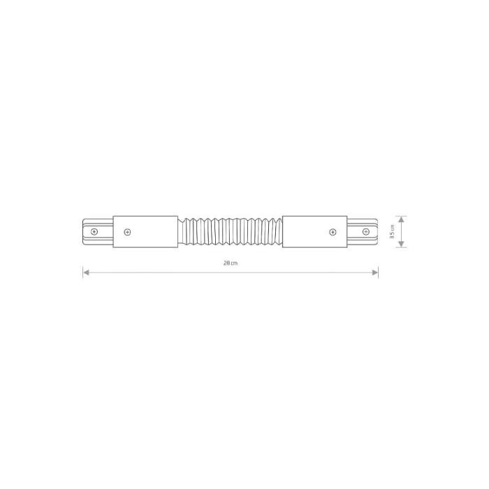 Соединитель Nowodvorski 8383 Profile flex connector Bl