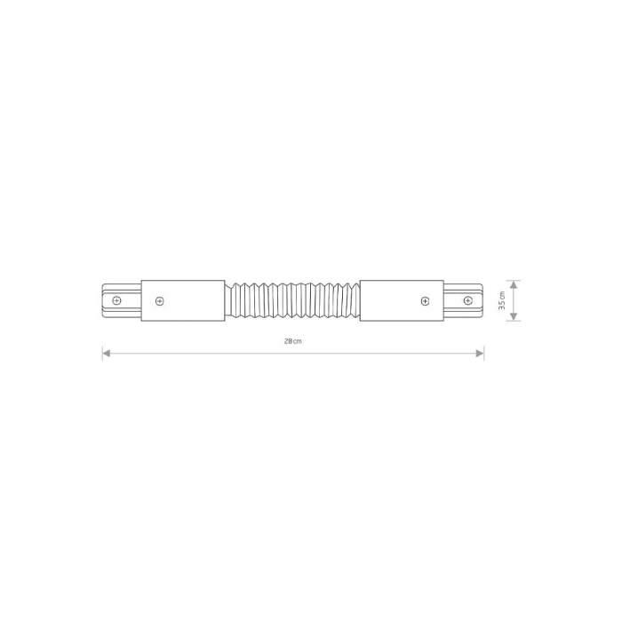 Соединитель Nowodvorski 8382 Profile flex connector Wh